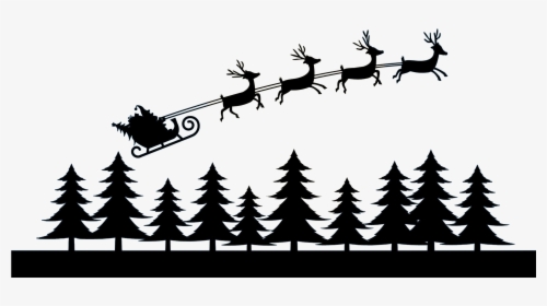 Reindeer Pull A Cart Png Download - Merry Christmas To All And To All, Transparent Png, Free Download