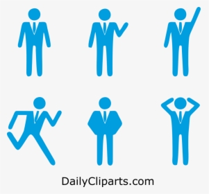 Businessman Expressions Hand Gestures Clipart Icon - Gestures Clipart, HD Png Download, Free Download