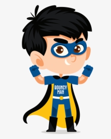 Bouncy Man - Kids Superhero Clipart Transparent, HD Png Download, Free Download