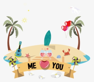 Background Clip Summer - Beach Wedding Couple Clipart Png, Transparent Png, Free Download