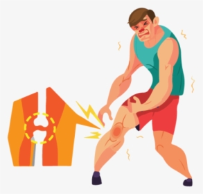 Knee-care - Knee Pain Vector, HD Png Download, Free Download