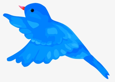 Blue Bird Clip Art Images - Cartoon Blue Bird Flying, HD Png Download, Free Download