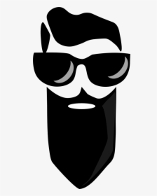 Bearded Man Big Image - Free Bearded Guy Silhouette, HD Png Download, Free Download