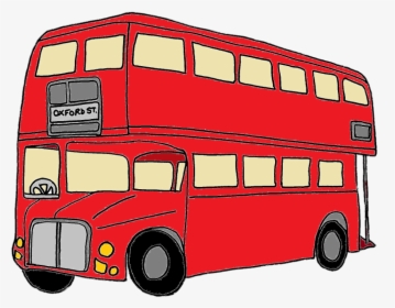 Bus Clipart London Bus - Double Decker Bus Animated, HD Png Download, Free Download