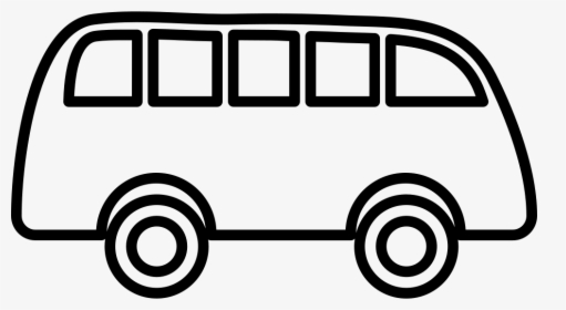 Bus Outline Pointing To Right - Bus Outline Png, Transparent Png, Free Download