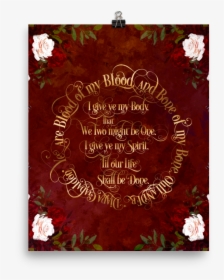 Outlander Wedding Vows Art Print - Outlander Blanket, HD Png Download, Free Download