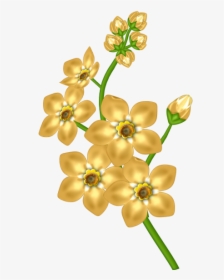 Yellow Cliparts Transparent Design - Free Clip Art Of Yellow Flowers, HD Png Download, Free Download