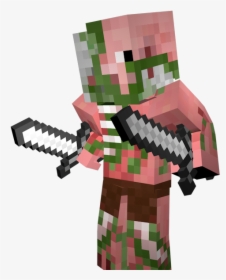 Minecraft Zombie Pigman Render, HD Png Download, Free Download