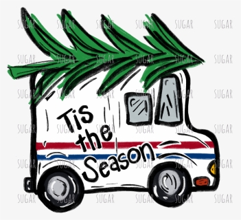 Christmas Mail Truck Clipart, HD Png Download, Free Download