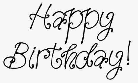 Birthday Png Tumblr - Calligraphy, Transparent Png, Free Download