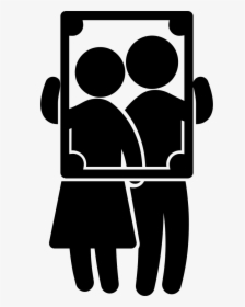 Couple Portrait With Frame - Portrait Icon Png, Transparent Png, Free Download