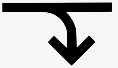 Down Right Merge Connection - Icon, HD Png Download, Free Download