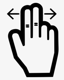 Move Left Right - Pointer Hand Vector Icon Png, Transparent Png, Free Download
