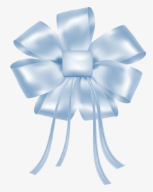 Light Blue Bow Png Clipart - White Bow Ribbon Transparent Background, Png Download, Free Download
