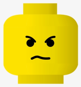 Free Vector Lego Smiley Angry Clip Art - Angry Lego Face, HD Png Download, Free Download