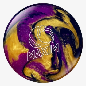 Purple And Yellow Bowling Ball, HD Png Download, Free Download
