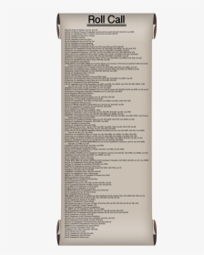 29 Roll-call, HD Png Download, Free Download