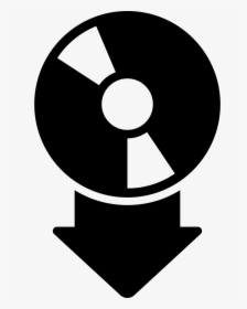 Disc Or Album Download Interface Symbol - Circle, HD Png Download, Free Download