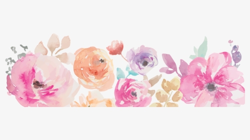 Transparent Background Watercolor Flowers Png, Png Download, Free Download