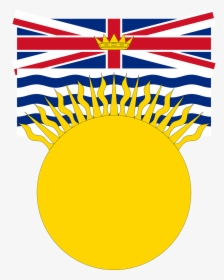 Transparent Sun Rays Png - British Columbia Provincial Flag, Png Download, Free Download