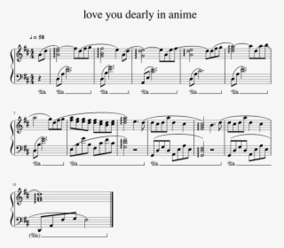 Transparent Anime Love Png - Secrets One Republic Piano Sheet Music, Png Download, Free Download