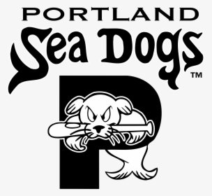 Portland Sea Dogs Logo Png Transparent - Portland Sea Dogs Black And White, Png Download, Free Download