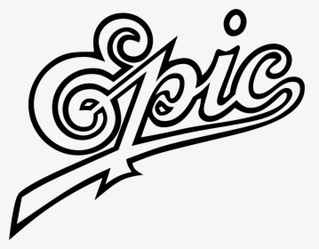 Epic Logo Png Transparent - Epic Records Logo Png, Png Download, Free Download