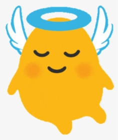 Emoji Blob Angel Smile Happy Nice Emoticon - Blob Angel, HD Png Download, Free Download
