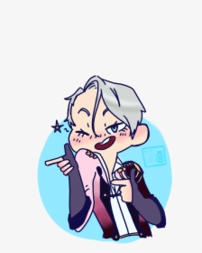 On Ice Viktor Nikiforov Yurio Plisetsky Fanart My Art - Cartoon, HD Png Download, Free Download