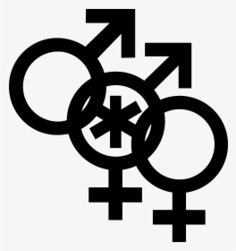 Nonbinary Man Symbol Interlocked With A Mars Symbol - Gender Vector Icon, HD Png Download, Free Download