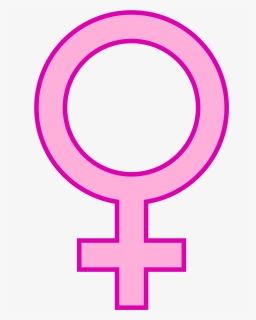 File - Femalepink - Svg - Wikimedia Commons - Transparent Background Female Gender Symbol, HD Png Download, Free Download