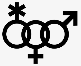 Venus Symbol Interlocked With A Nonbinary Symbol And - Bisexual Girl Symbol, HD Png Download, Free Download