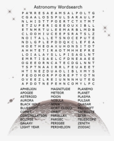 Astronomy Word Search - Water Cycle Word Search Answer Key, HD Png Download, Free Download