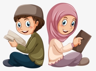 Muslim Children - Transparent Muslim Kids Cartoon, HD Png Download, Free Download