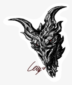 Alduin Drawing Smaug Transparent Png Clipart Free Download - Illustration, Png Download, Free Download