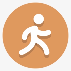 Circle Icons Running - Running Icon Flat, HD Png Download, Free Download