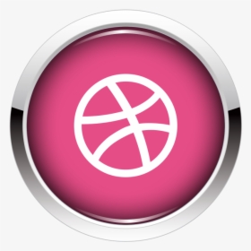 Dribbble Icon Button Png Image Free Download Searchpng - Dribbble Icon Circle, Transparent Png, Free Download