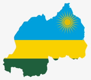 Rwanda Flag Map, HD Png Download, Free Download