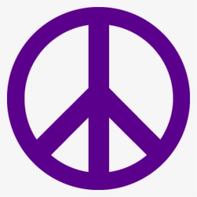 Purple Peace Sign Png, Transparent Png, Free Download