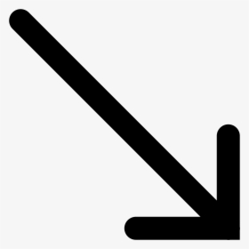 Down Right Filled Icon, HD Png Download, Free Download