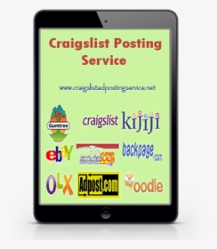 Tab View Craigslist Posting Service - Smartphone, HD Png Download, Free Download