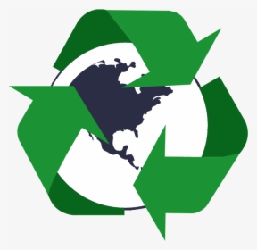 Recycling World Icon - Transparent Black And White Earth, HD Png Download, Free Download