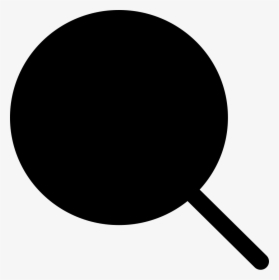 Search Magnifier Black Shape Comments - Magnifying Glass, HD Png Download, Free Download