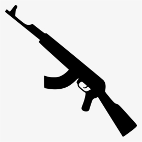 Rifle Svg Black And White - Gun Icon Png, Transparent Png, Free Download