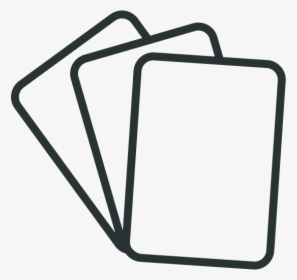 Flash-cards - Flashcard Clipart Black And White, HD Png Download, Free Download
