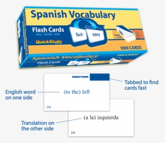 Vocabulary Flash Cards - Quickstudy Flash Cards, HD Png Download, Free Download