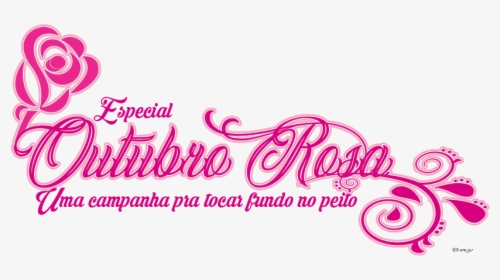 Transparent Outubro Rosa Png - Calligraphy, Png Download, Free Download