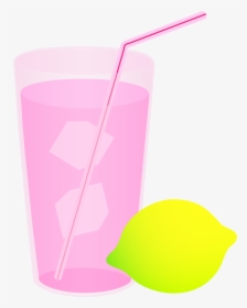 Glass Of Pink Free - Lemonade Clip Art, HD Png Download, Free Download