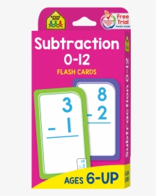 These Subtraction 0-12 Flash Cards Help Build A Solid - Plastic, HD Png Download, Free Download