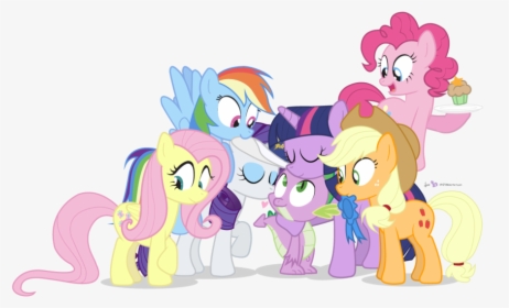 Mane 6 Kiss Spike, HD Png Download, Free Download